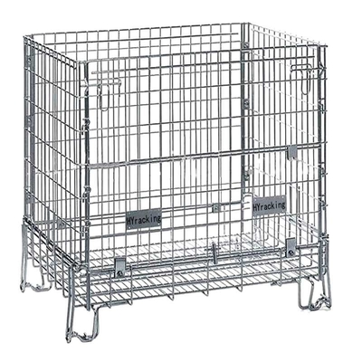 fil pliable Mesh Storage Cages Odm de cage pliante du fil 500kg