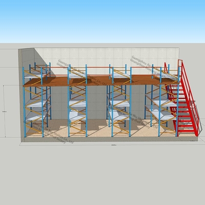 Système de niveau multi d'étirage de mezzanine 2,5 tonnes de mezzanine de stockage d'entrepôt