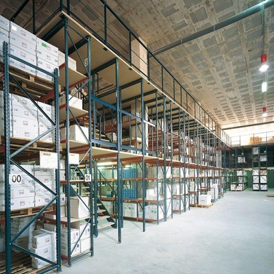 2 ou 3 GV de mezzanine soutenus par étagère en acier de mezzanine d'entrepôt de rangées