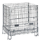 le stockage de la palette 0.6T met en cage la cage de petit pain en métal d'Odm avec des roues pour la logistique