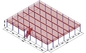 3-4 support multi de mezzanine de cadre en acier des plates-formes 2.5T de mezzanine de stockage de couche