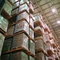 Défilement ligne par ligne 5000kg industriel orange et rayonnage pour la logistique d'entrepôt